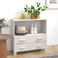 White Solid Wood Pine Sideboard S942147