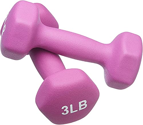 Neoprene Dumbbell Hand Weights Sets of 2 Hexagon Non-Slip Weights R6206