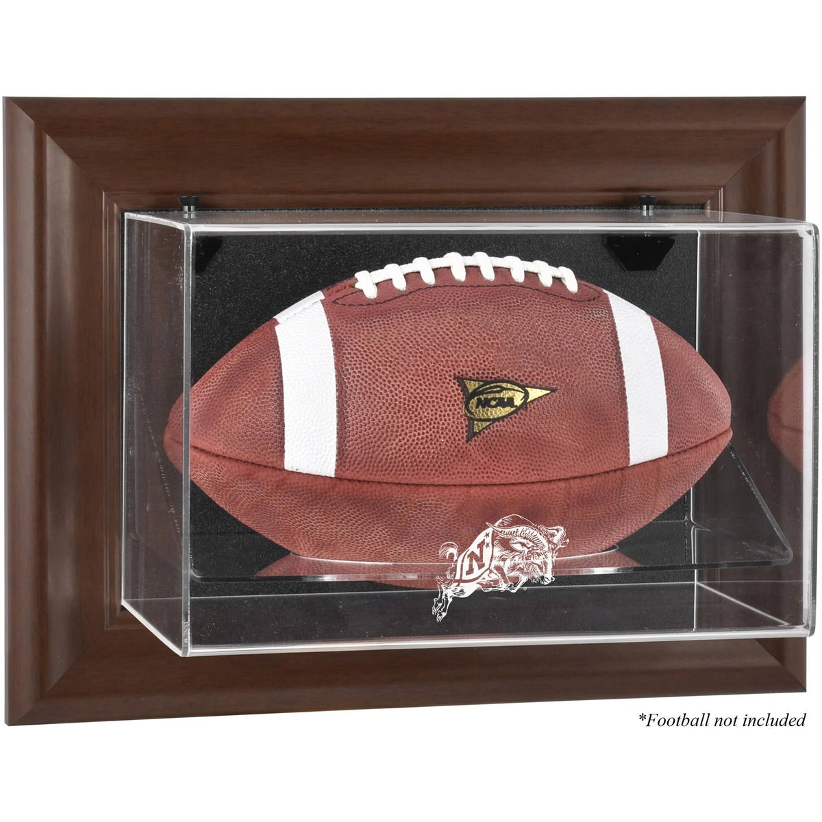 Navy Framed Wall-Mountable Football Display Case O19747