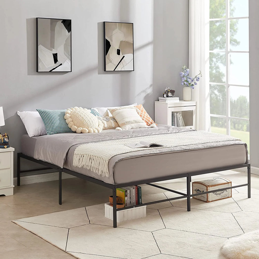 16 Metal Platform Tall Bed Frame King Size O628241