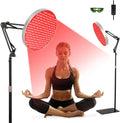 Round Red Light Therapy Device with Adjustable Height Stand N5398