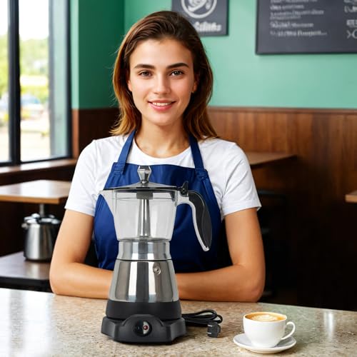 6 Cup Electric Espresso Coffee Maker B7208