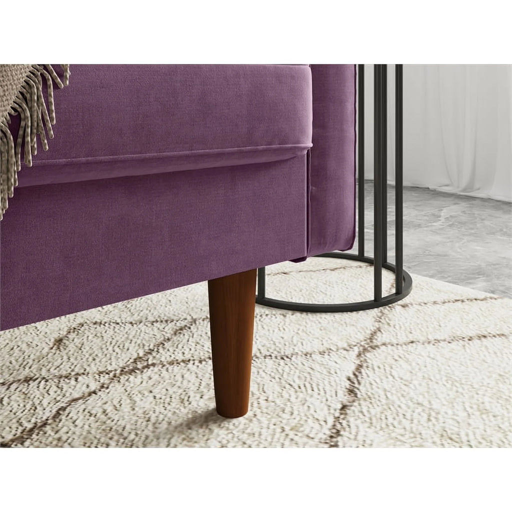 Purple Velvet Loveseat O21842