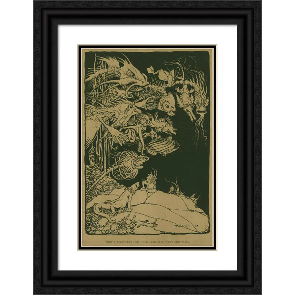 Black Ornate Wood Framed Art Print G661381