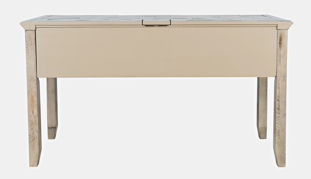 Distressed Acacia USB Charging Desk X795693
