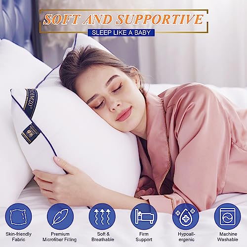 King Size Set of 2 Firm Bed Pillows G73940