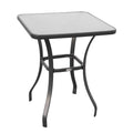 27 Square Tempered Glass Outdoor Dining Table H703