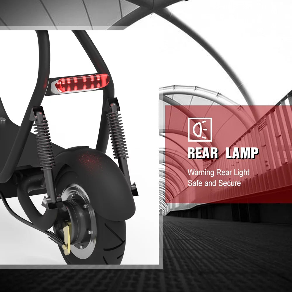 350W 48V Foldable Electric Scooter Black T5967