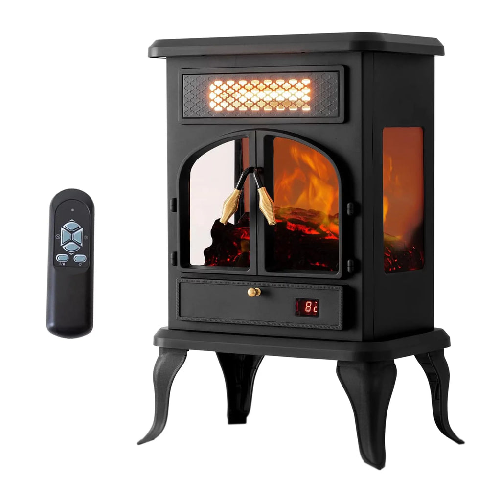 Freestanding Portable Electric Fireplace Heater Stove M177
