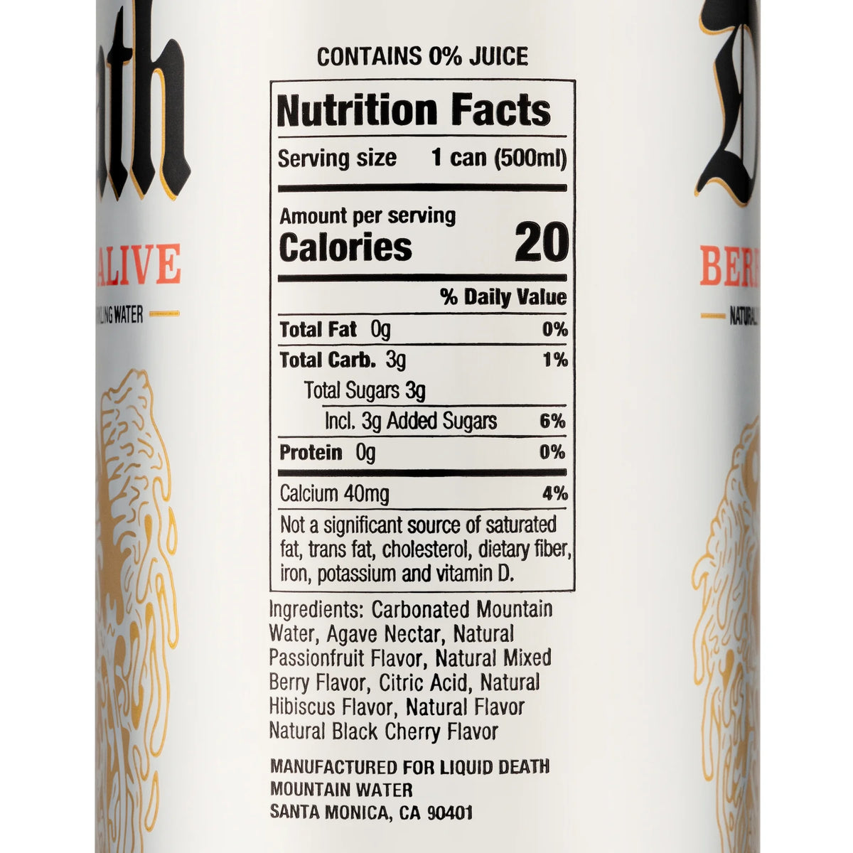 Sparkling Water, Berry It Alive, 16.9 fl oz, 12 count I5247