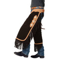 Black Suede Leather Chinks I883328