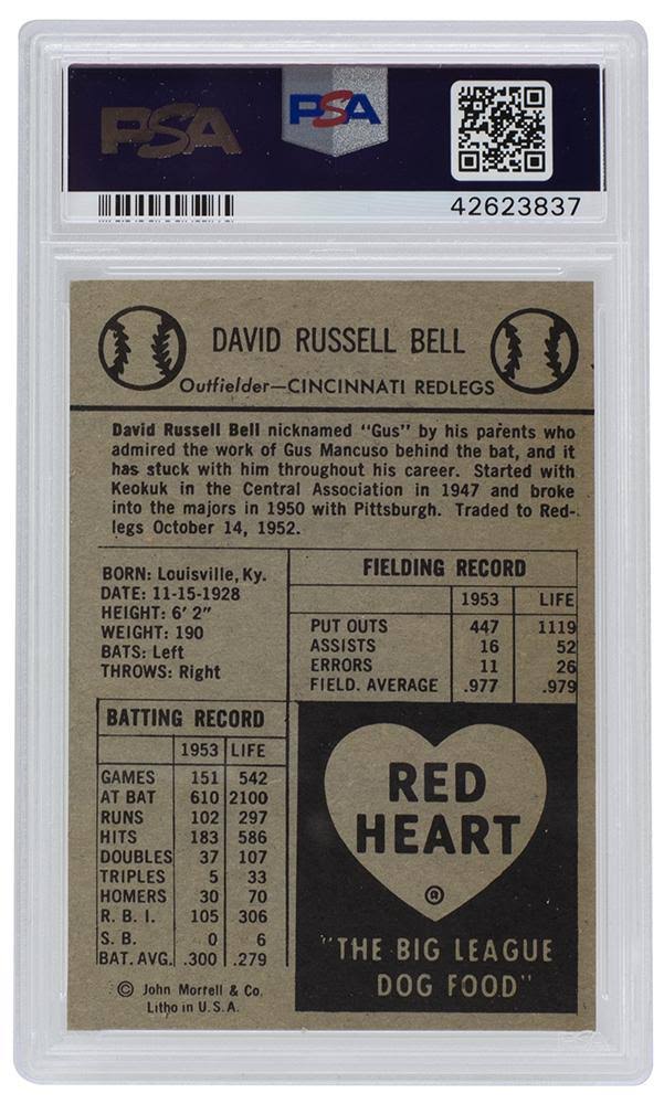 1954 Baseball Card Z966
