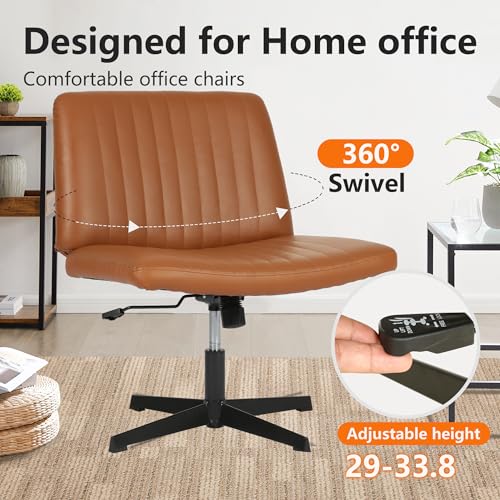 Criss Cross Armless Swivel Desk Chair E993