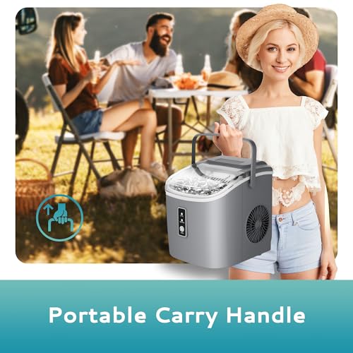 Portable Countertop Ice Maker with Carry Handle V562185