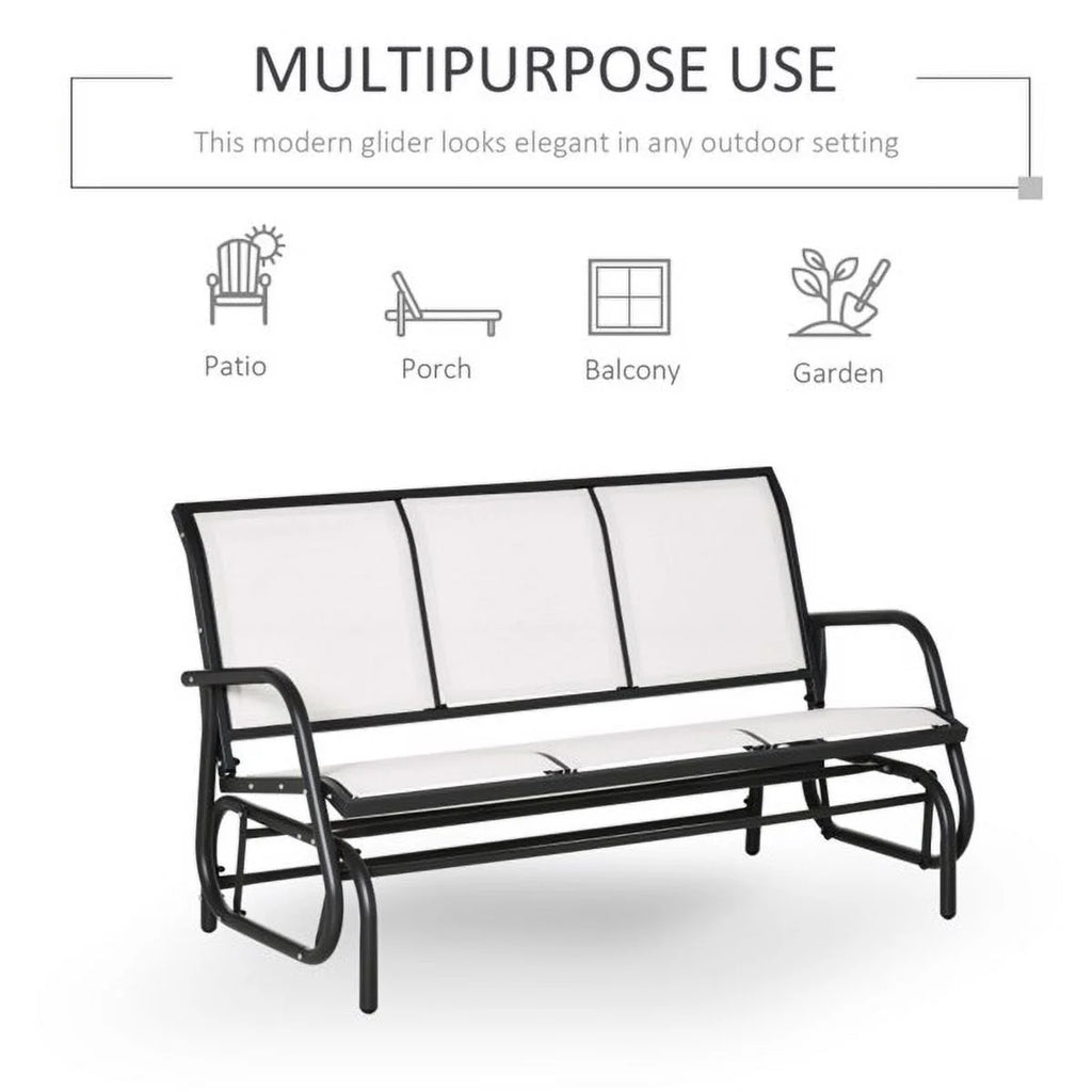 Outdoor Patio Gliding Chair for 3 Person D9889