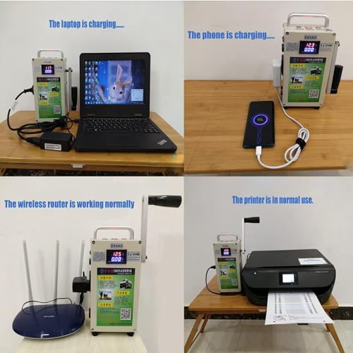 500W Hand Crank Generator with Outlets DC/USB Supply P795106