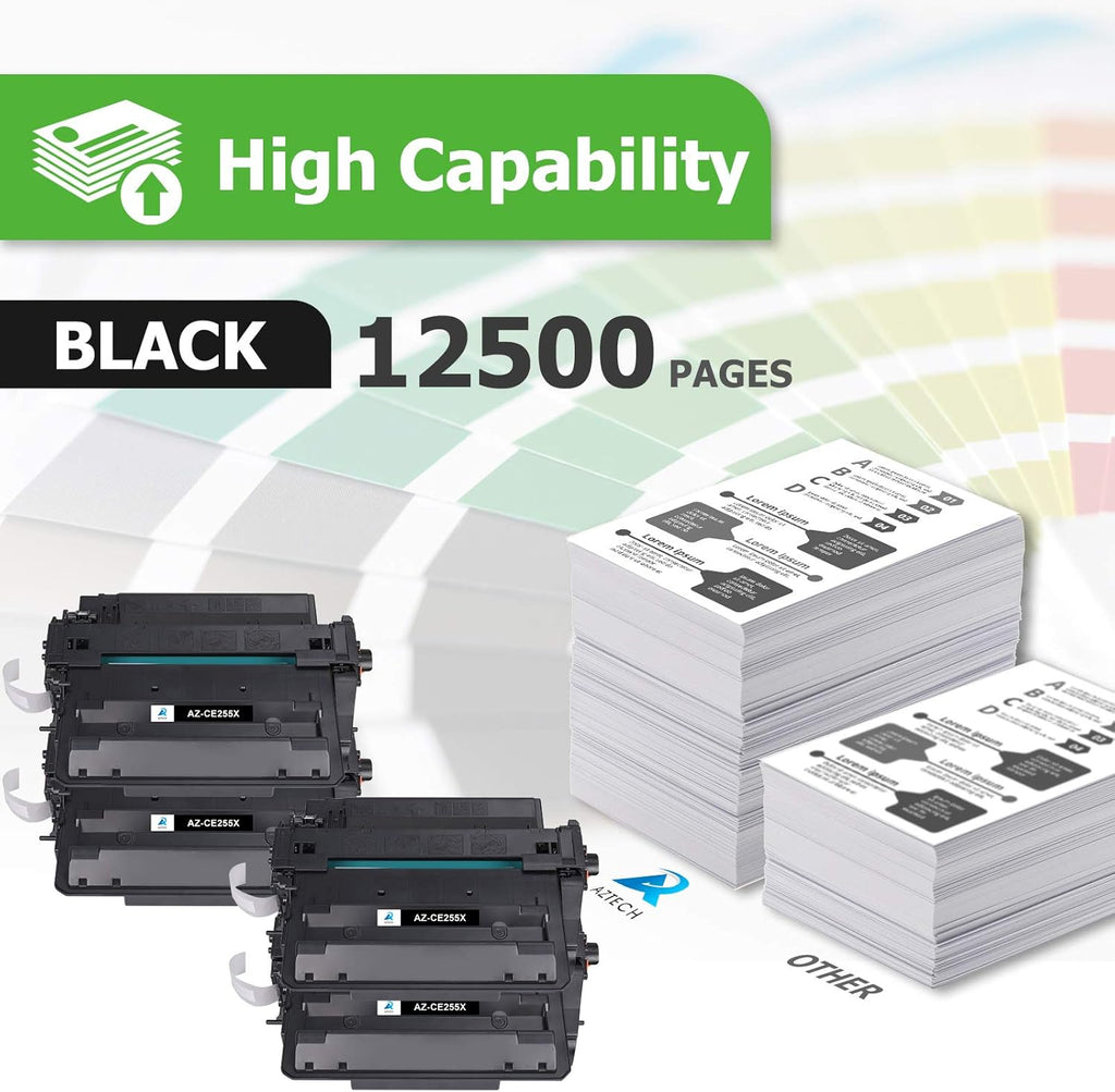 Compatible Black Toner Cartridge 4-Pack V96025