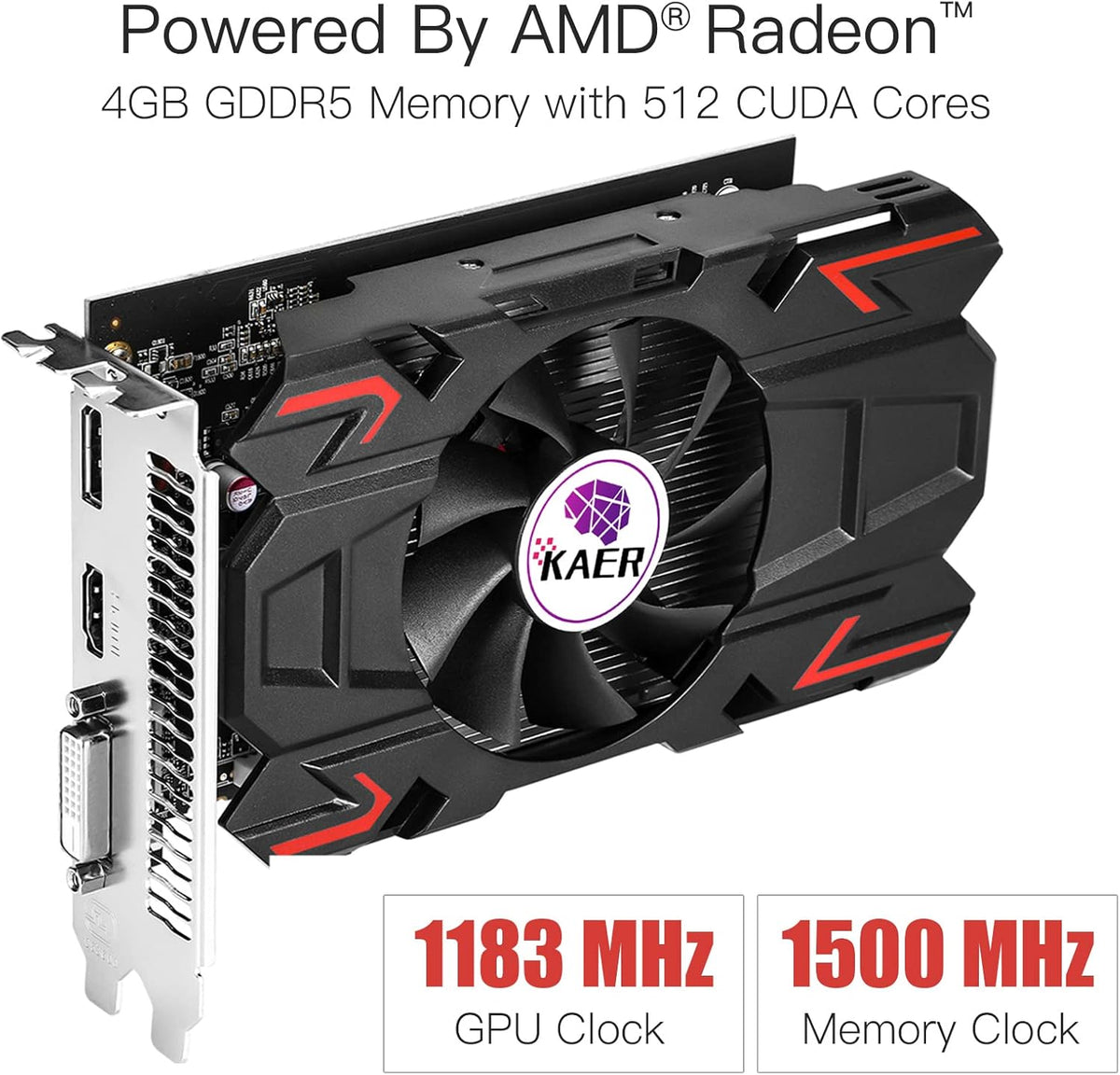4GB GDDR5 PCI Express 3.0 x8 Computer Graphics Card I809251