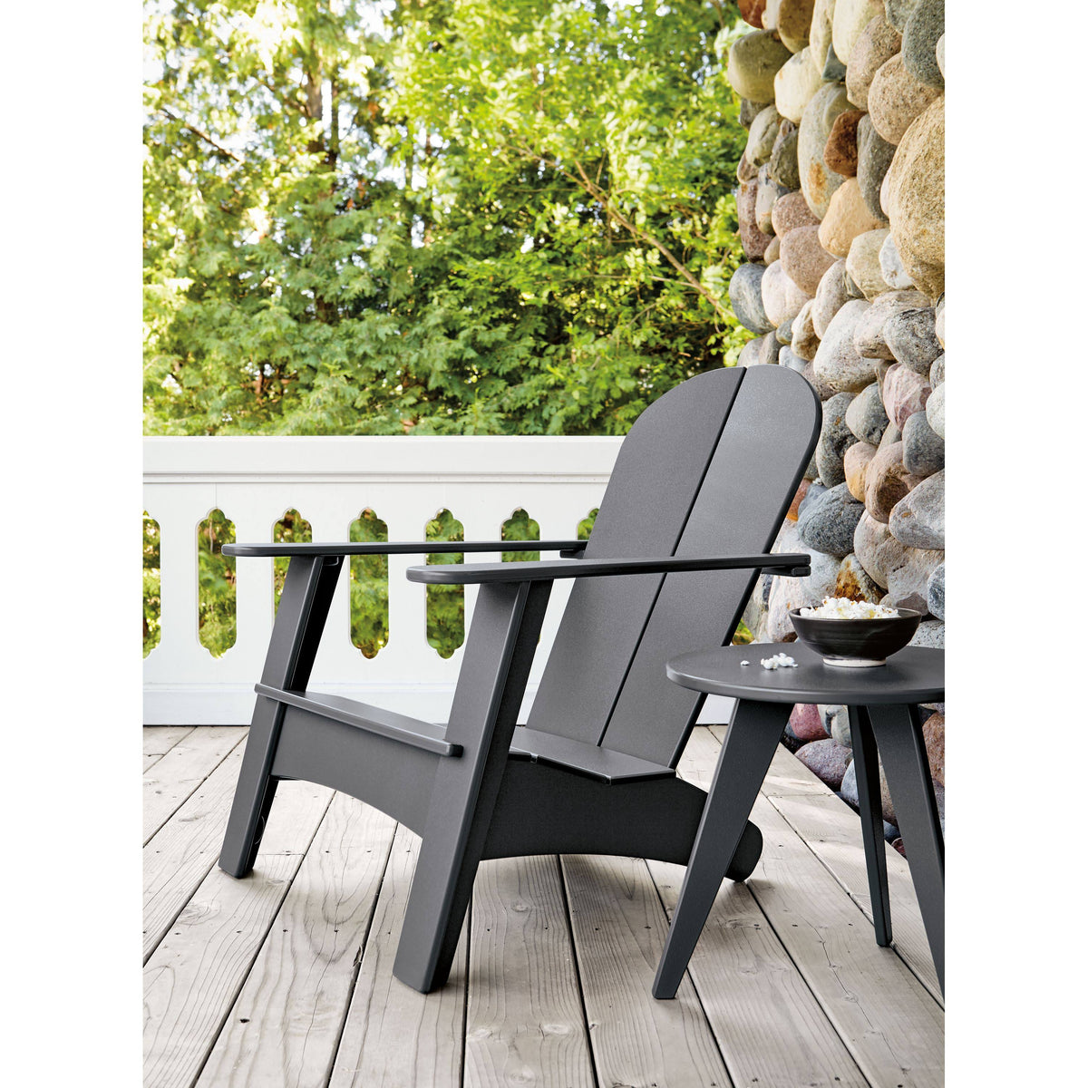 Red Round Side Table P53999