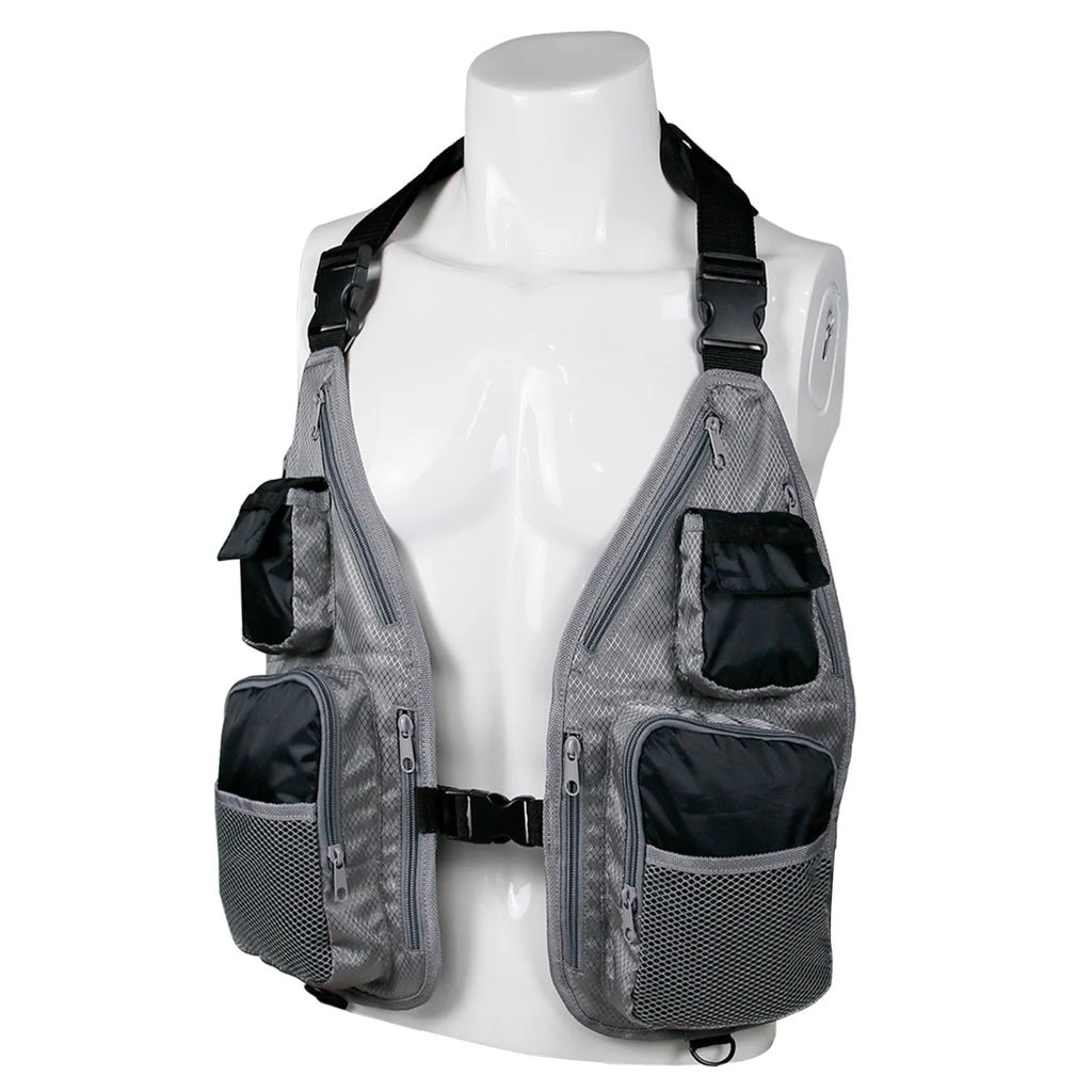 Breathable Adjustable Waistcoat with Pockets D Rings E248434