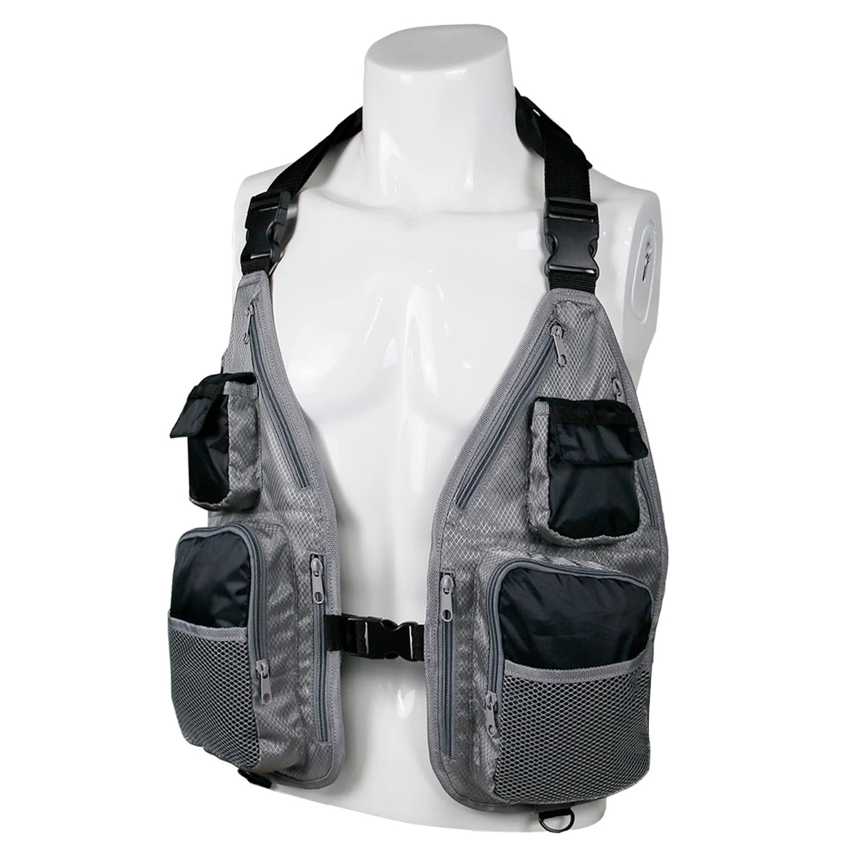 Breathable Adjustable Waistcoat with Pockets D Rings E248434