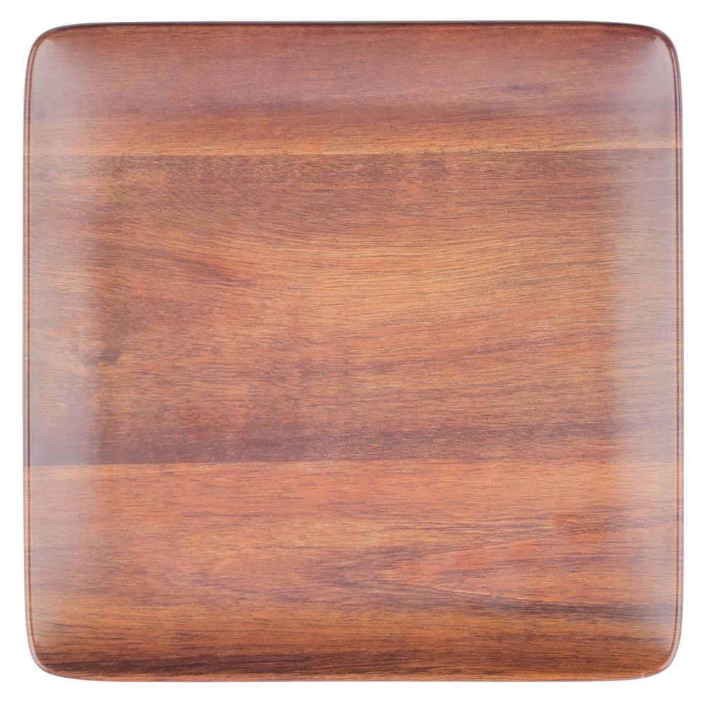 Acacia Woodgrain Melamine Tray - 12/Case M641942