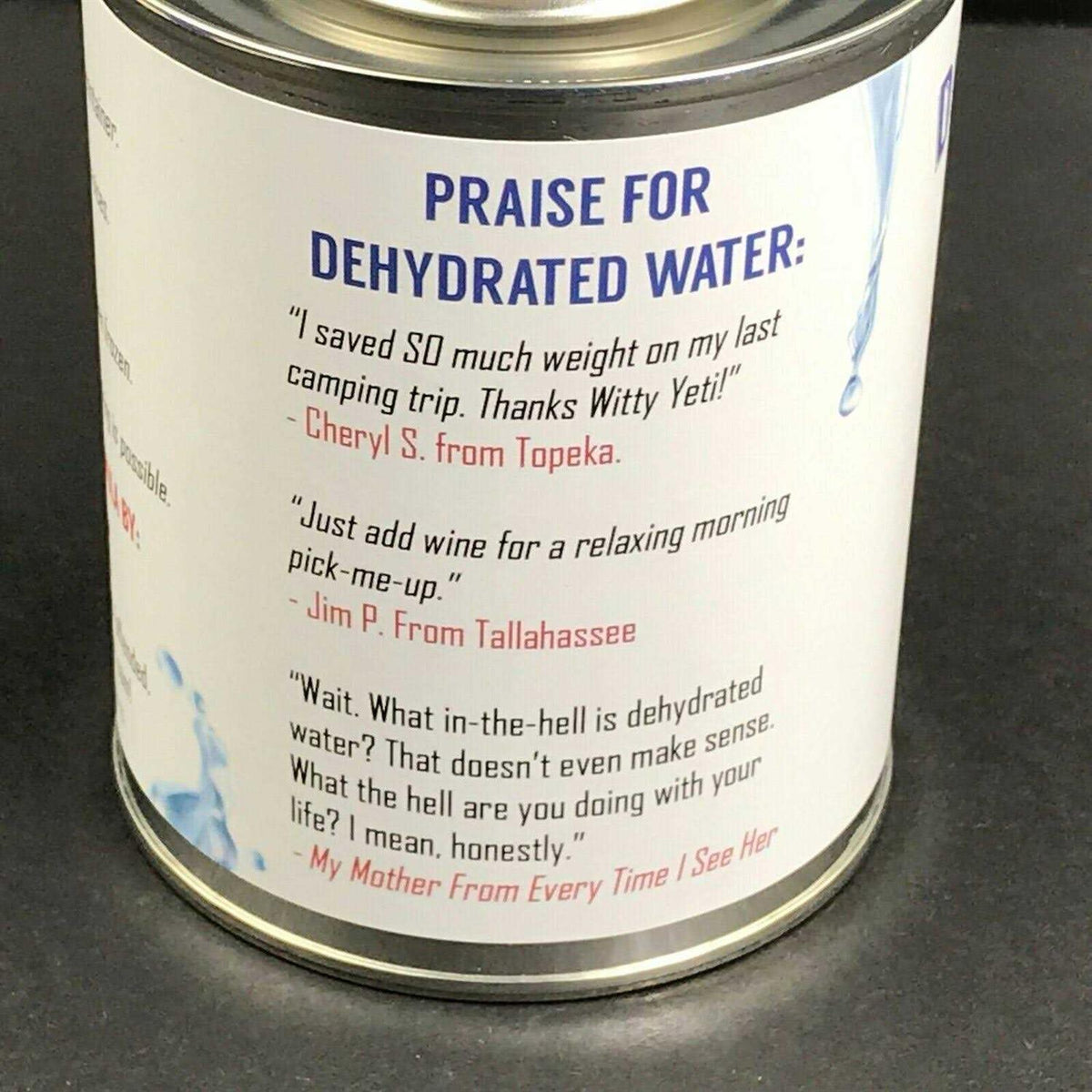 Dehydrated Water 16oz Can W403