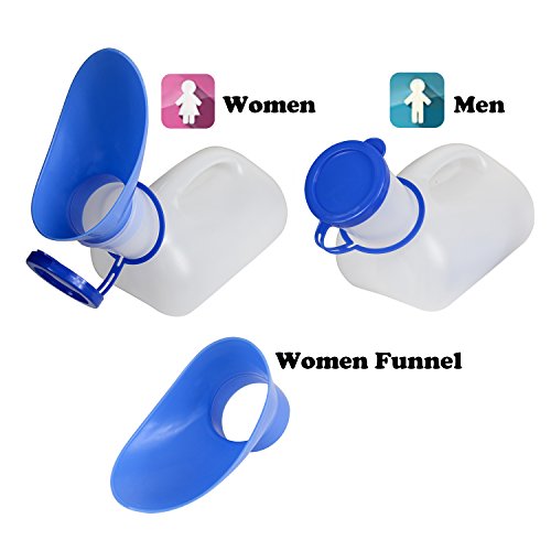 Unisex Urinal with Sealed Lid and Funnel W74932