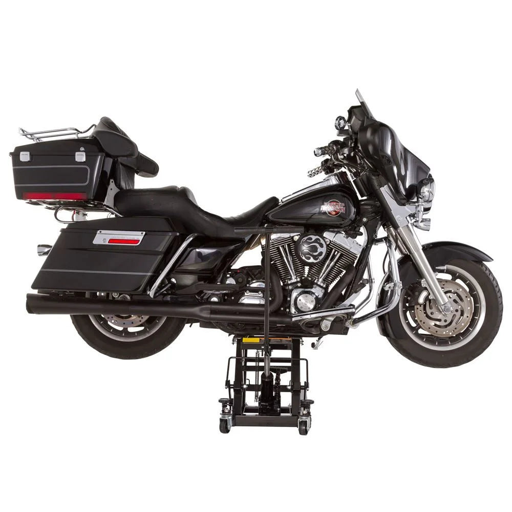Black Widow Foot-Operated Motorcycle or ATV Lift Jack Stand T342869