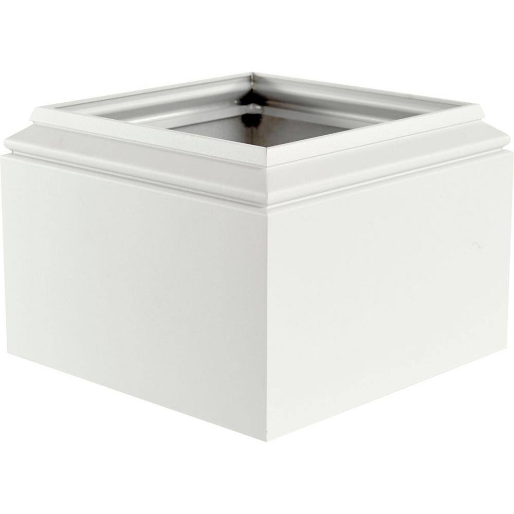 6 in. Aluminum Natchez Capital and Base with Textured Brown Finish K613283