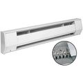 208V 1250W Electric Baseboard Heater, White H218