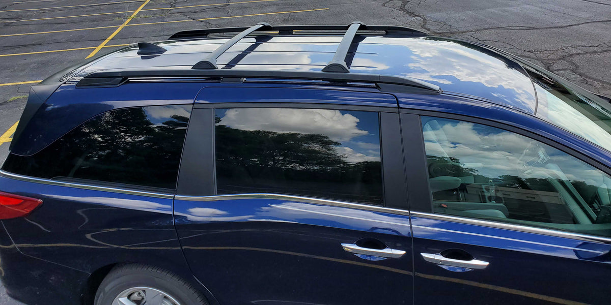 Black Aluminum Roof Rack Crossbars Set of 2pcs Q3313