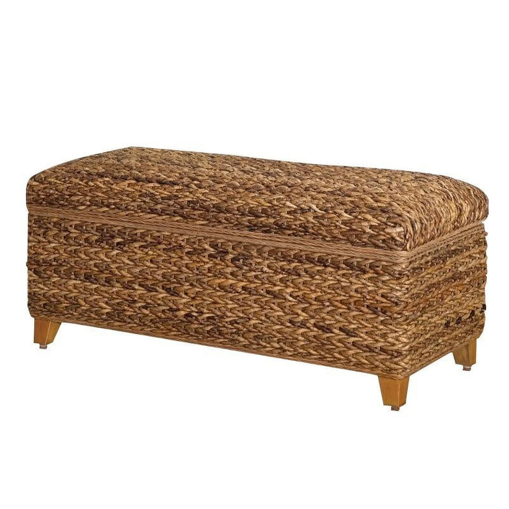 2 Piece Bedroom Set with Hand Woven Bed and Bench O6709