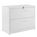 2 Drawer Lockable Steel Lateral File Cabinet E2360