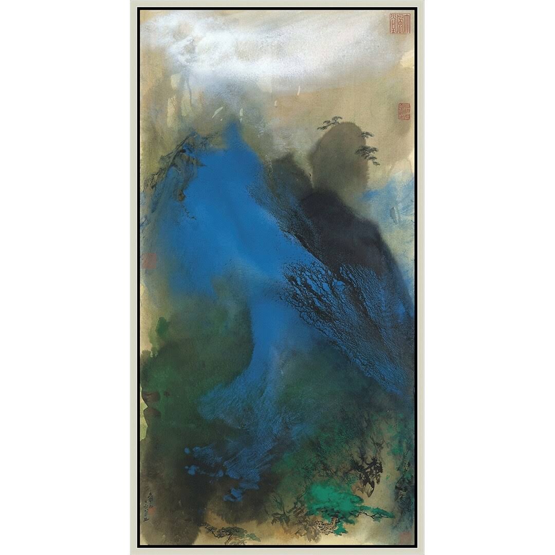 Giclee Print Chinese Painting Silver Frame L830293