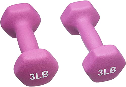 Neoprene Dumbbell Hand Weights Sets of 2 Hexagon Non-Slip Weights R6206