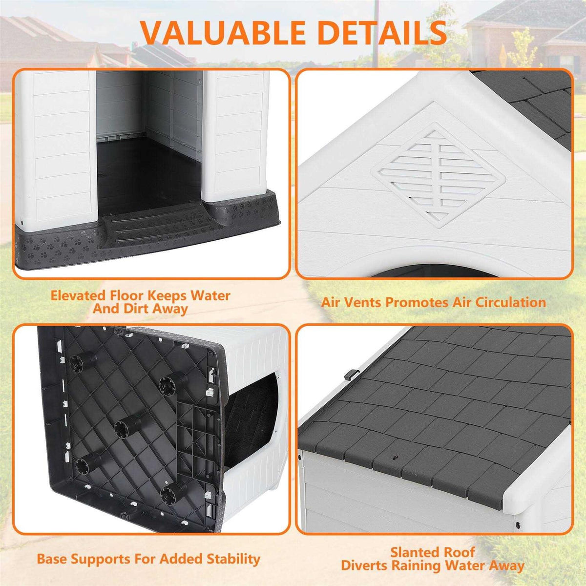Large Insulated Waterproof Dog House Q962418