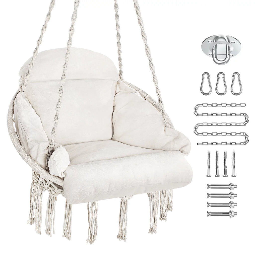 Hanging Hammock Swing Chair with Cushion P56711