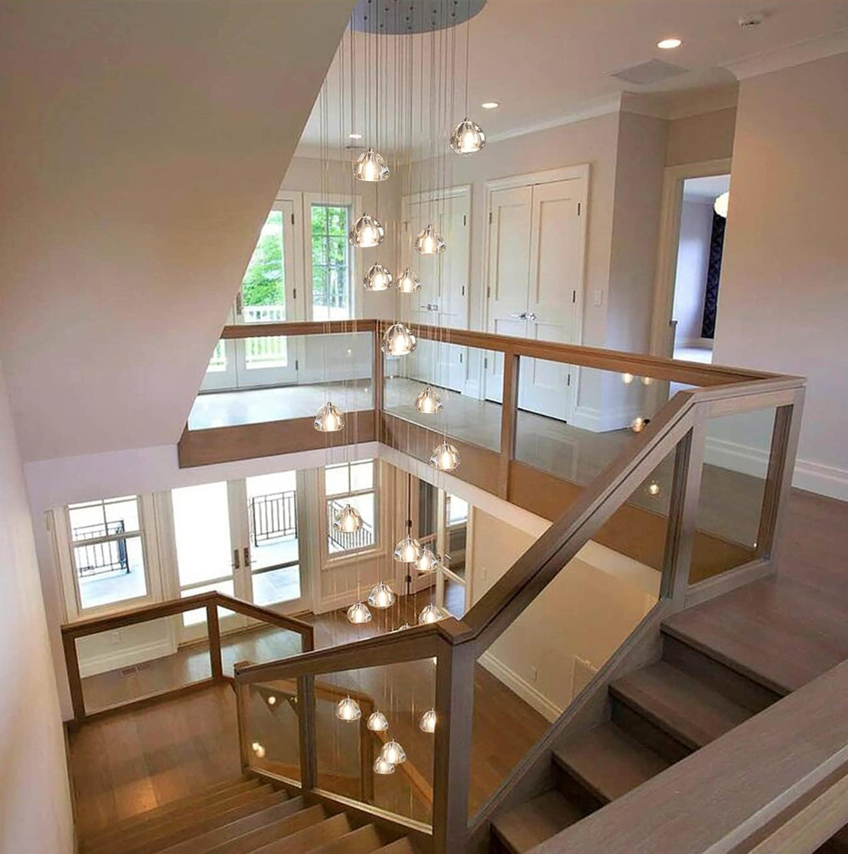 18 Lights Crystal Chandelier Pendant Light Fixture U893