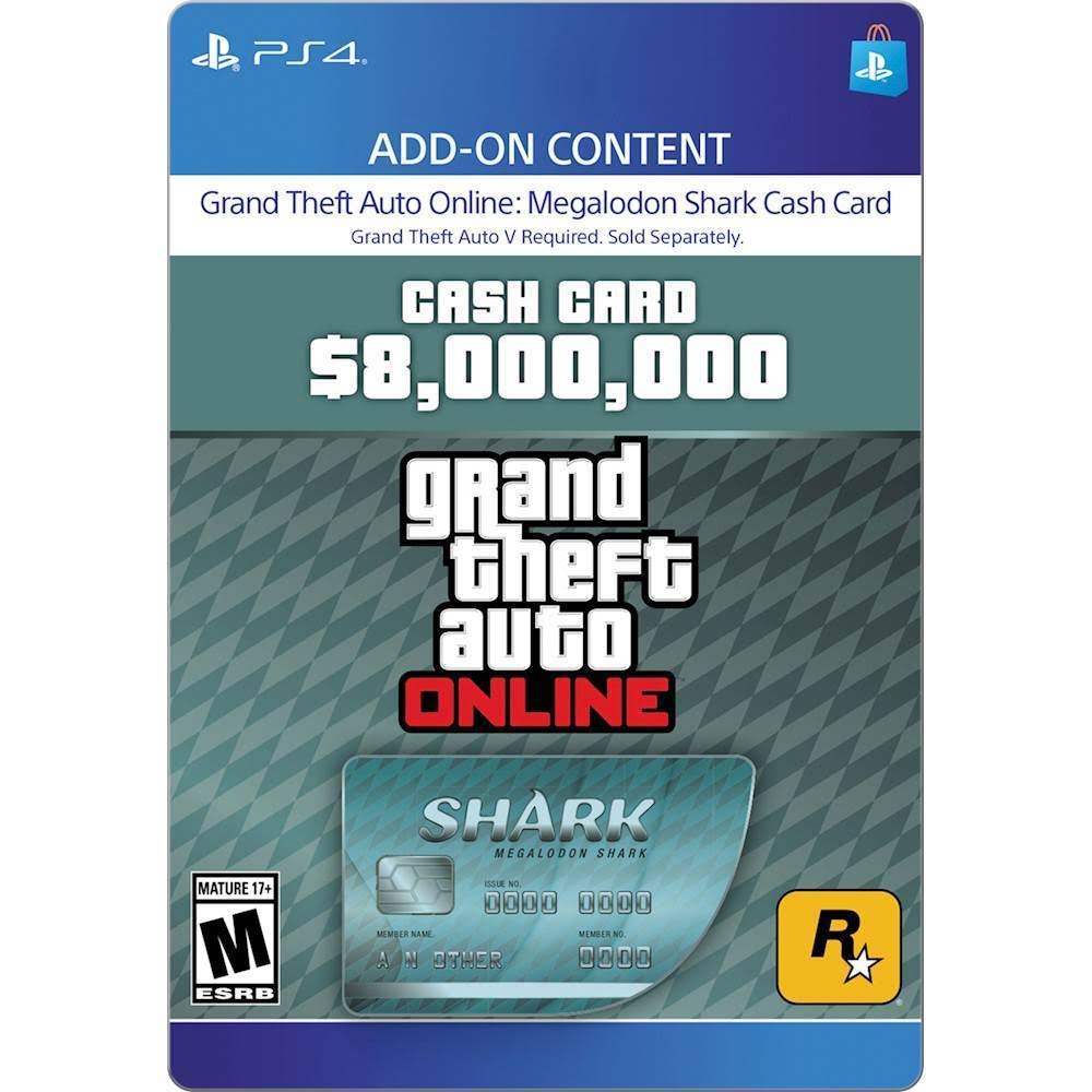 Grand Theft Auto V Online Cash Card PlayStation 4 Digital O6530