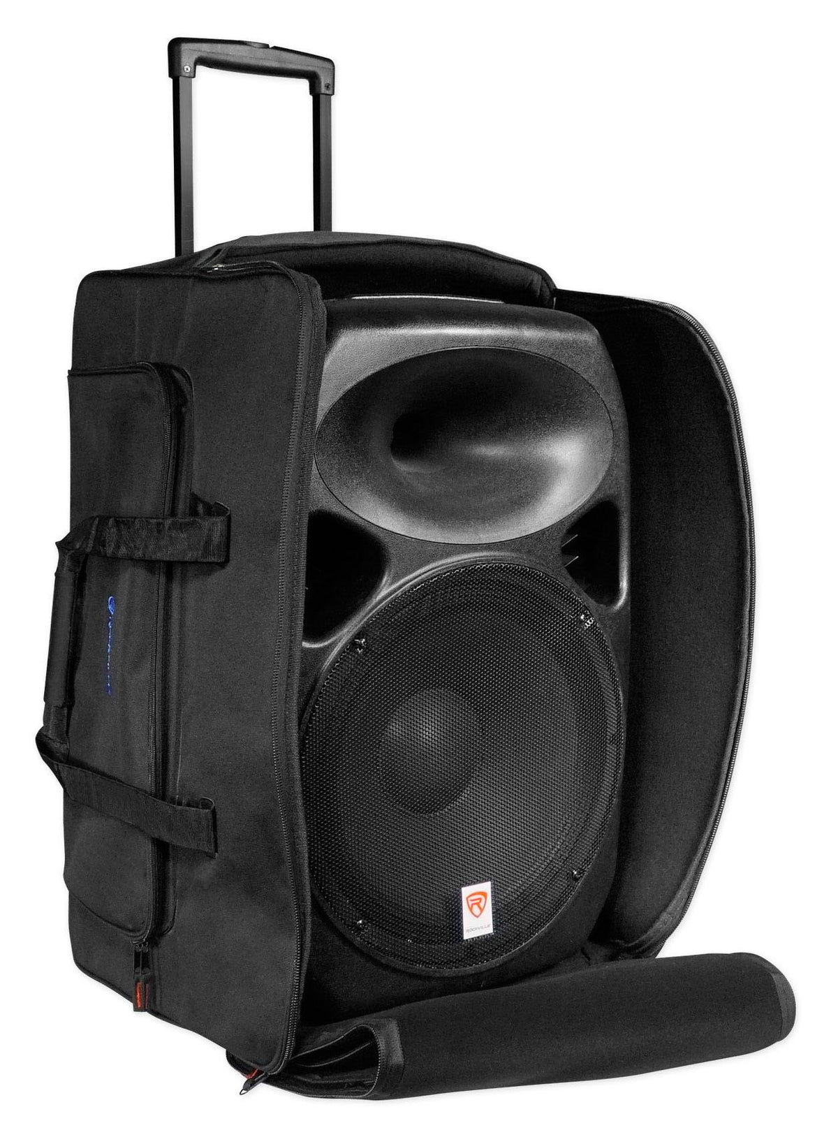 Rolling Speaker Bag with Handle and Wheels G9859
