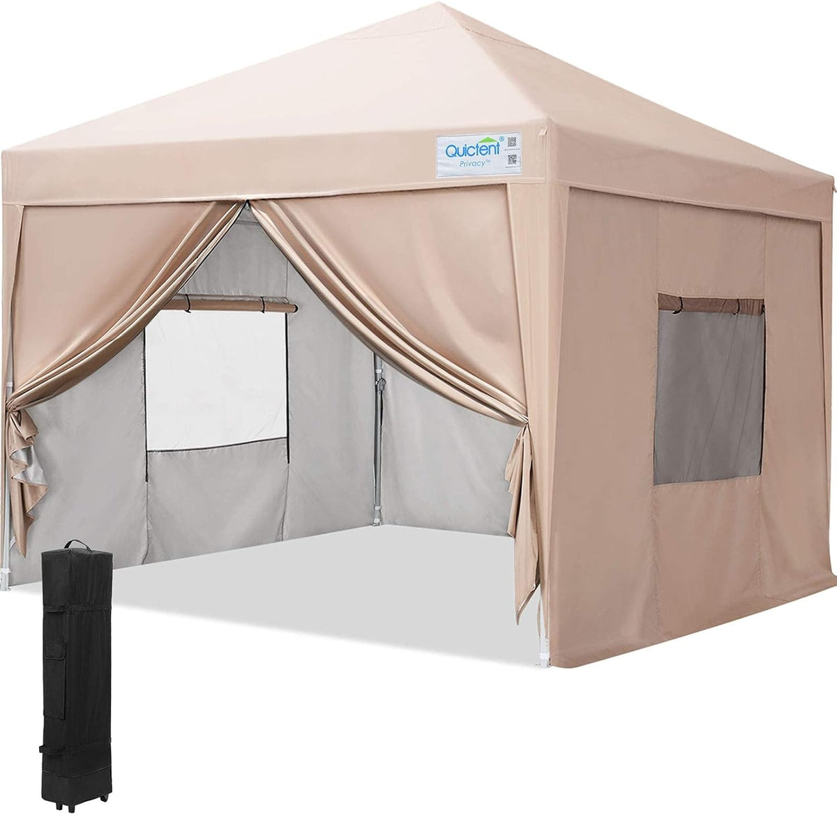 8x8 Pop up Canopy Tent with Sidewalls Waterproof L330420