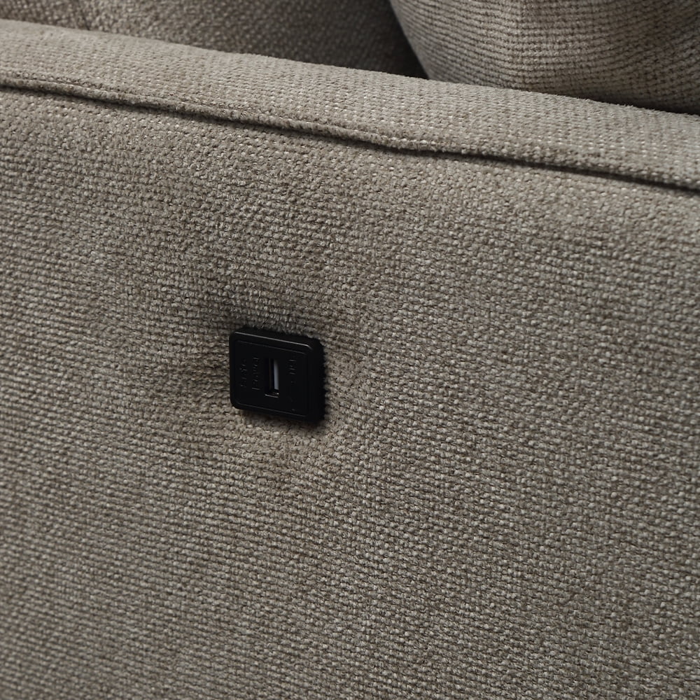 Cream 2 Seater Loveseat with Waterproof Fabric C564935