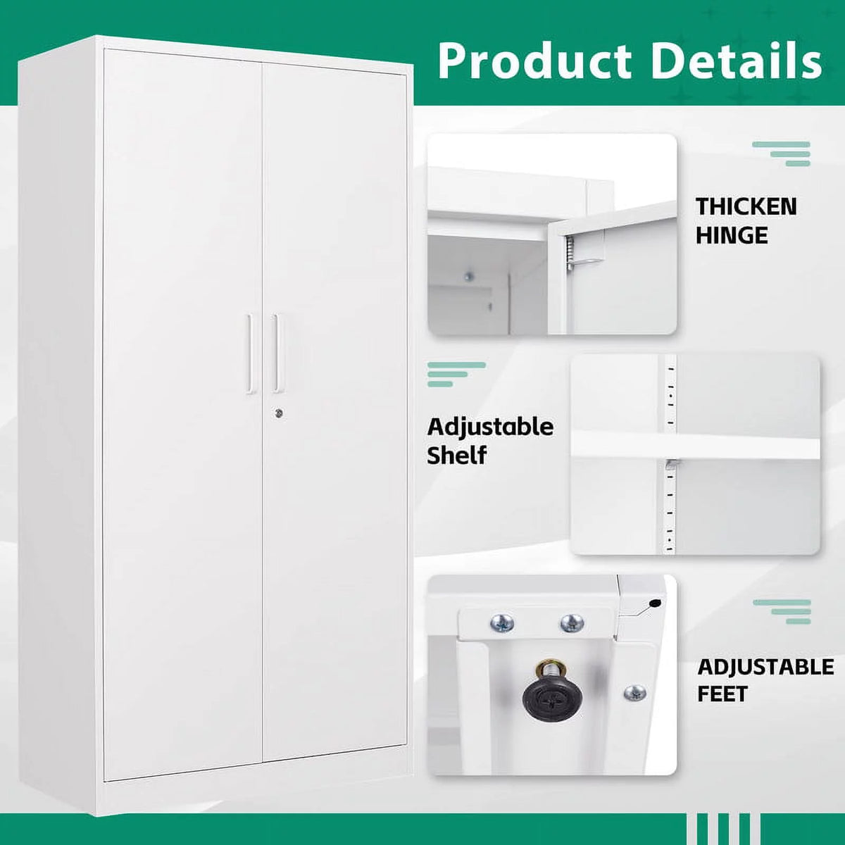 Metal Storage Cabinet with Locking Doors D697180