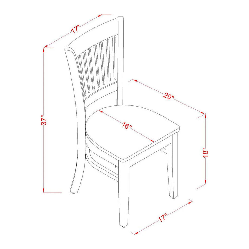 3-piece Oak Table and Dining Chairs V89665