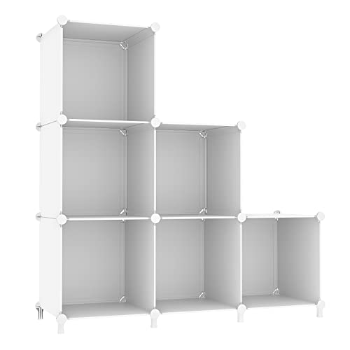 6 Cube Translucent Plastic Storage Organizer T931