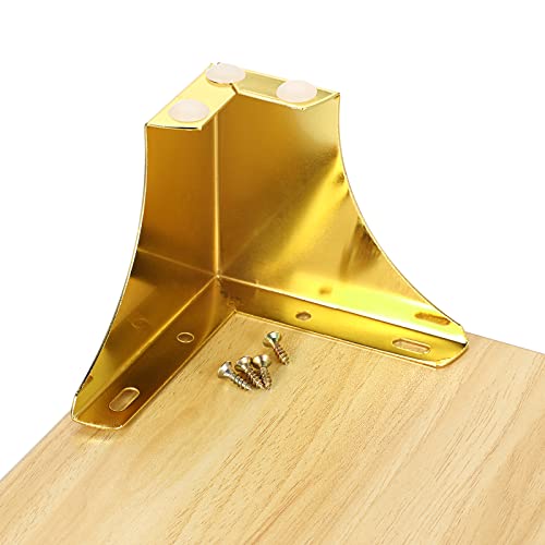 4Pcs 10CM/4 Inch Metal Furniture Sofa Cabinet Legs with Mounting Screws, Silver M726