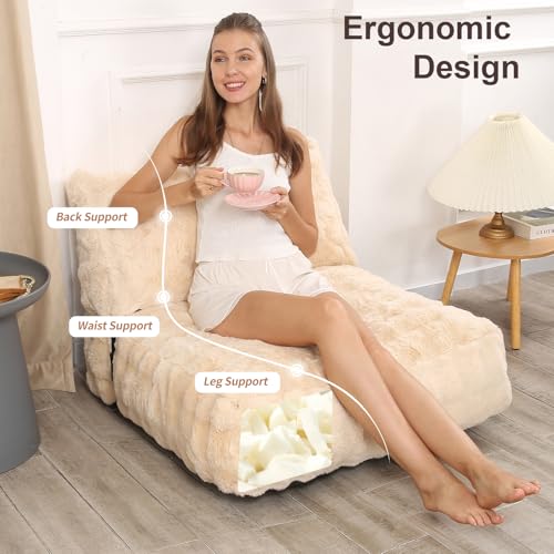 Brown Floor Sofa Bean Bag Chair A58970
