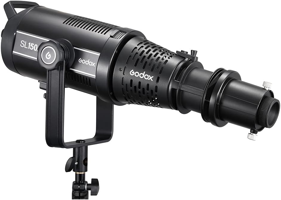 Bowens Mount Adapter with Projection Attachment, Iris Diaphragm, GOBO Set and Holder for LED Video Light D869602
