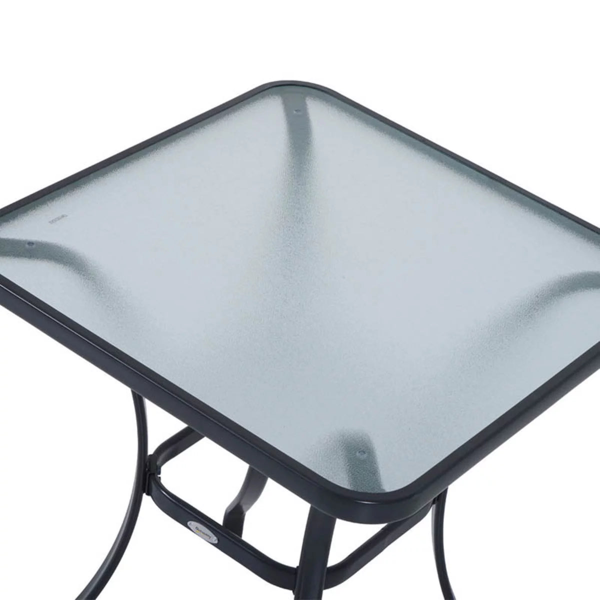 27 Square Tempered Glass Outdoor Dining Table H703